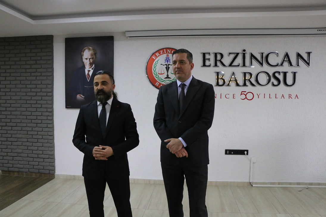 Erzincan Barosunun 51’nci kuruluş yıl dönüm münasebetiyle Erzincan’a bir ziyaret