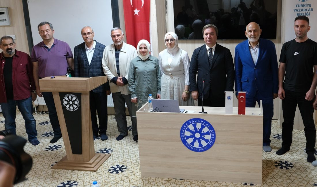 Türkiye Yazarlar Birliği Erzincan Şubesi’nin konuğu olan Erzincan Valisi Doç.