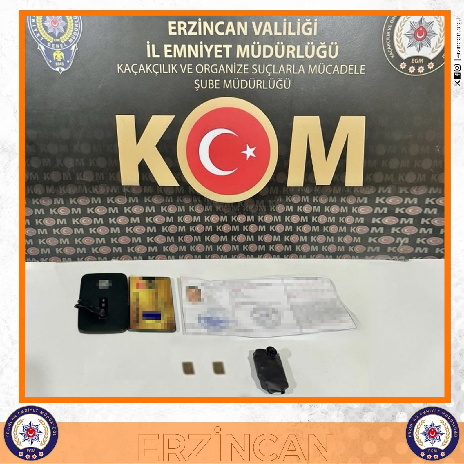 Erzincan’da ehliyet sınavına kopya düzeneğiyle girmeye çalışan 1’i organizatör 4