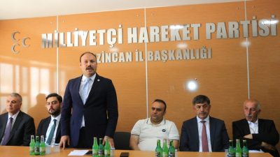 Milliyetçi Hareket Partisi İl teşkilatı tarafından düzenlenen bayramlaşma programı yoğun