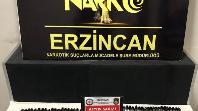 Erzincan İl Emniyet Müdürlüğü Narkotik Suçlarla Mücadele Şube Müdürlüğü ekiplerince
