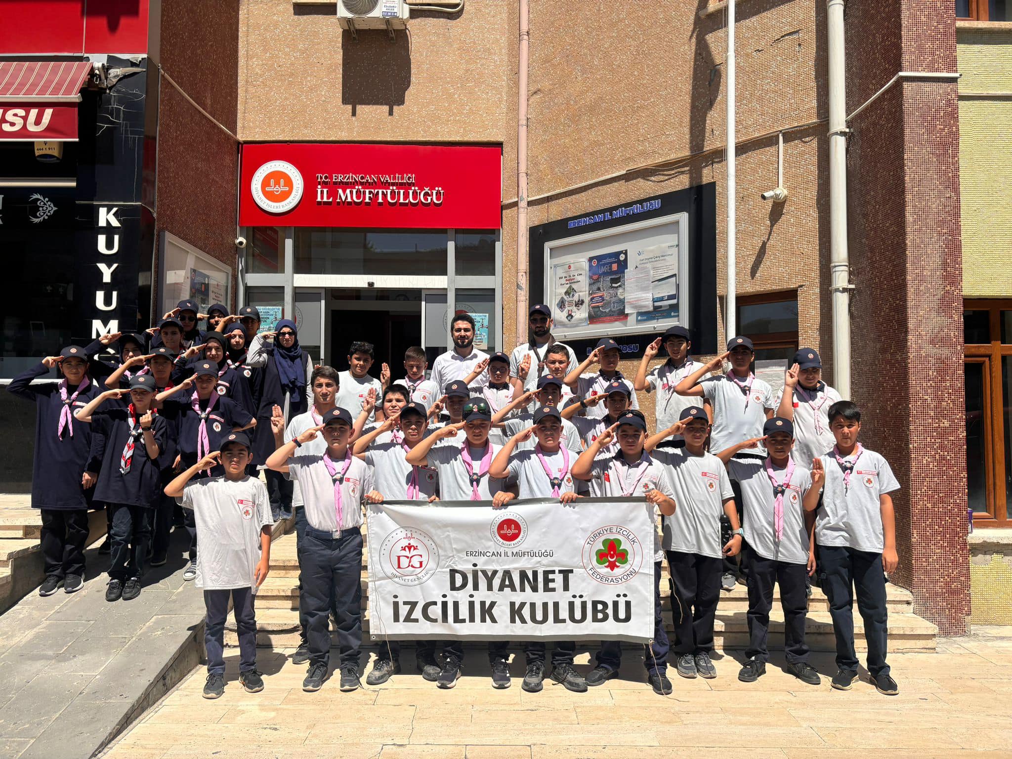 Erzincan İl Müftülüğü Diyanet İzcilik Kulübünün katılımıyla 11-17 Ağustos 2024