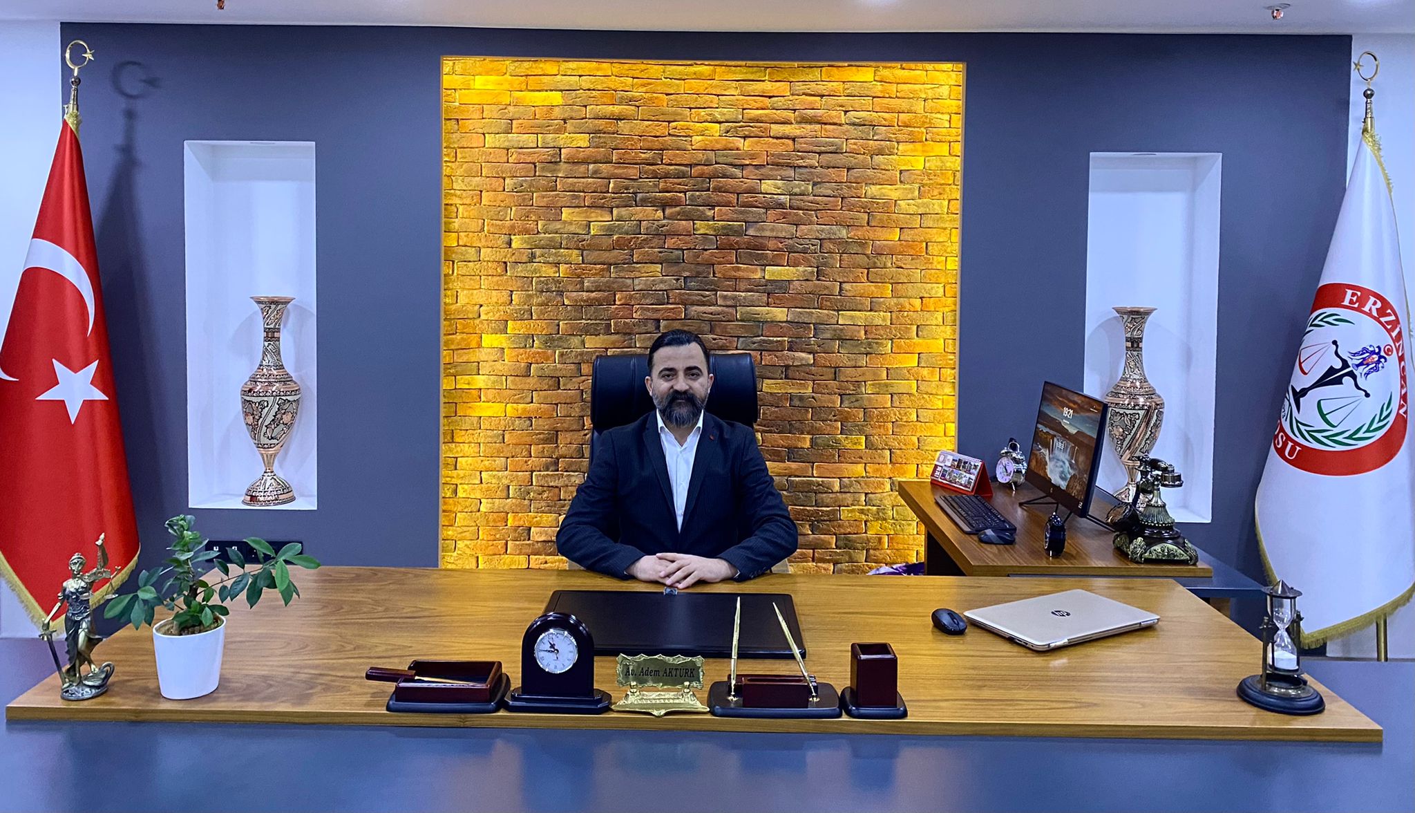 Adli yıl açılış mesajı yayımlayan Erzincan Baro Başkanı Av. Adem