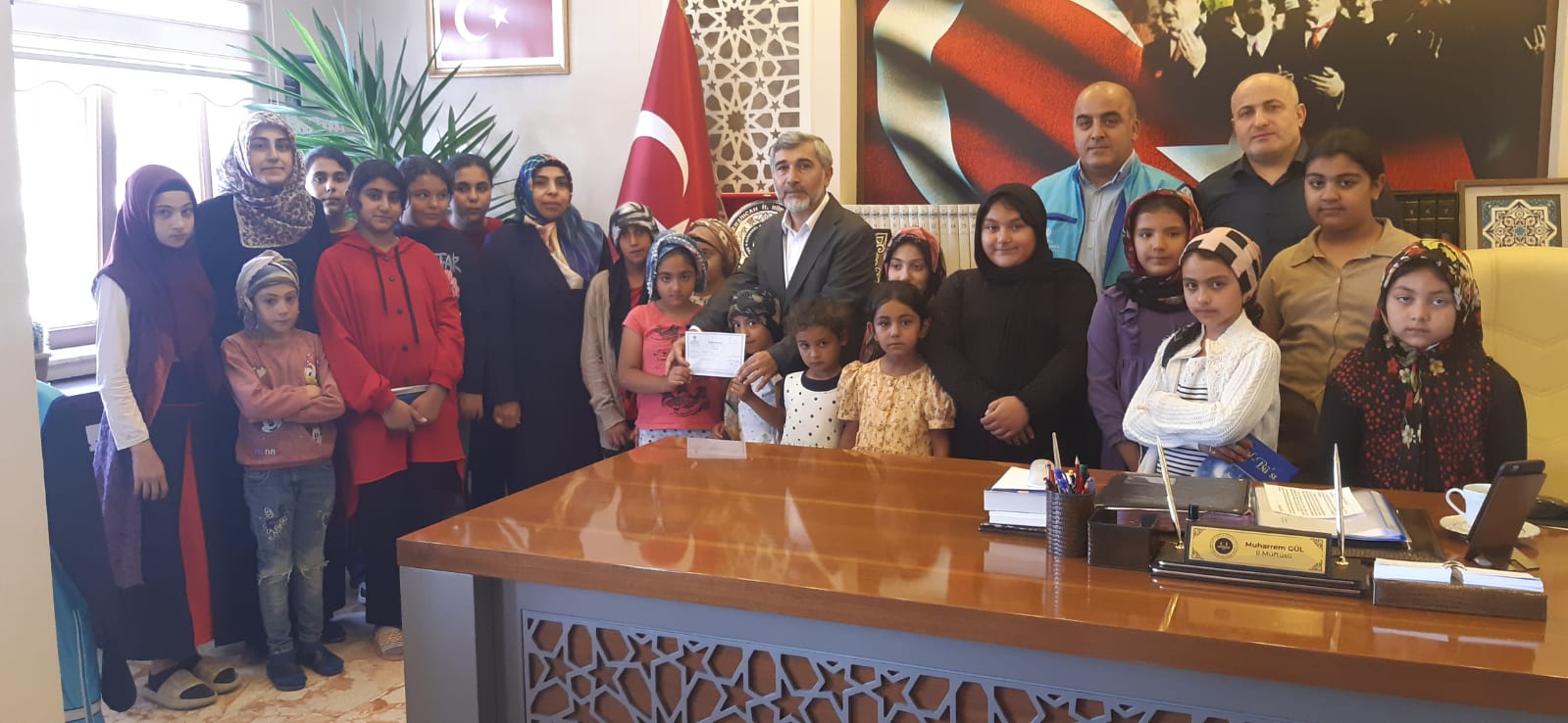 Ersevenler Mahallesi 4-6 yaş grubu Kur'an Kursu öğrencileri filistin için