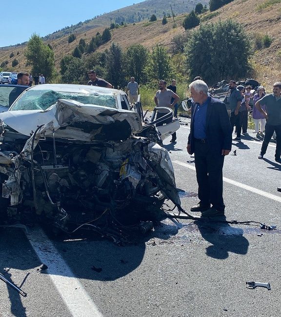 Erzincan – Refahiye kara Ekecik köyü yol ayrımında çift taraflı