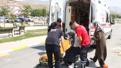 Erzincan’da evin bahçesinde otururken başıboş 3 köpeğin saldırısına uğrayan ve