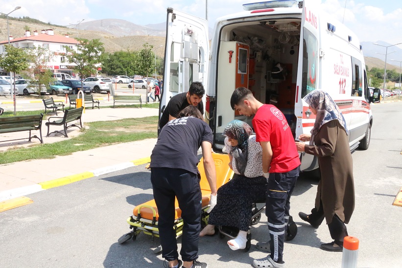 Erzincan’da evin bahçesinde otururken başıboş 3 köpeğin saldırısına uğrayan ve