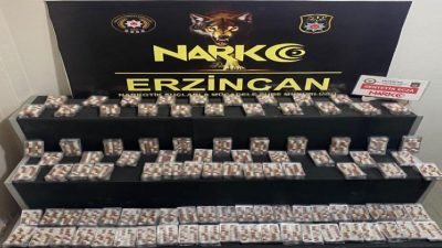 Uyuşturucu ile mücadelesini aralıksız sürdüren Erzincan Polisi yaptığı operasyonda uyuşturucu