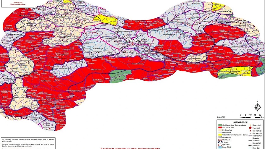 Merkez Av Komisyonu Kararları doğrultusunda Erzincan’da yeni av sezonunda ava