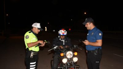 Asayiş olayları ve Motosiklet hırsızlığına karşı uygulama yapan Erzincan Polisi