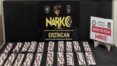 Uyuşturucu ile mücadelesini aralıksız sürdüren Erzincan Polisi şüpheli şahıslar üzerinde