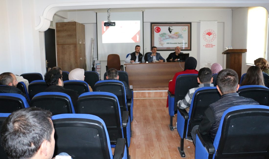 Erzincan Tarım ve Orman İl Müdürlüğü’nde eğitim toplantıları sürüyor. Son