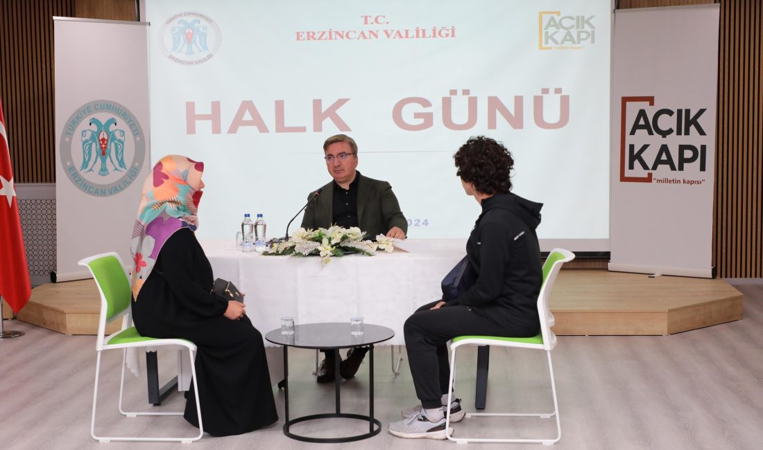 Erzincan Valisi Hamza Aydoğdu, vatandaşların sorunlarını ve taleplerini doğrudan dinlemek