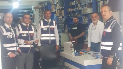 Erzincan Defterdarlığı denetim ekipleri tarafından Erzincan’ın çeşitli bölgelerinde faaliyet gösteren