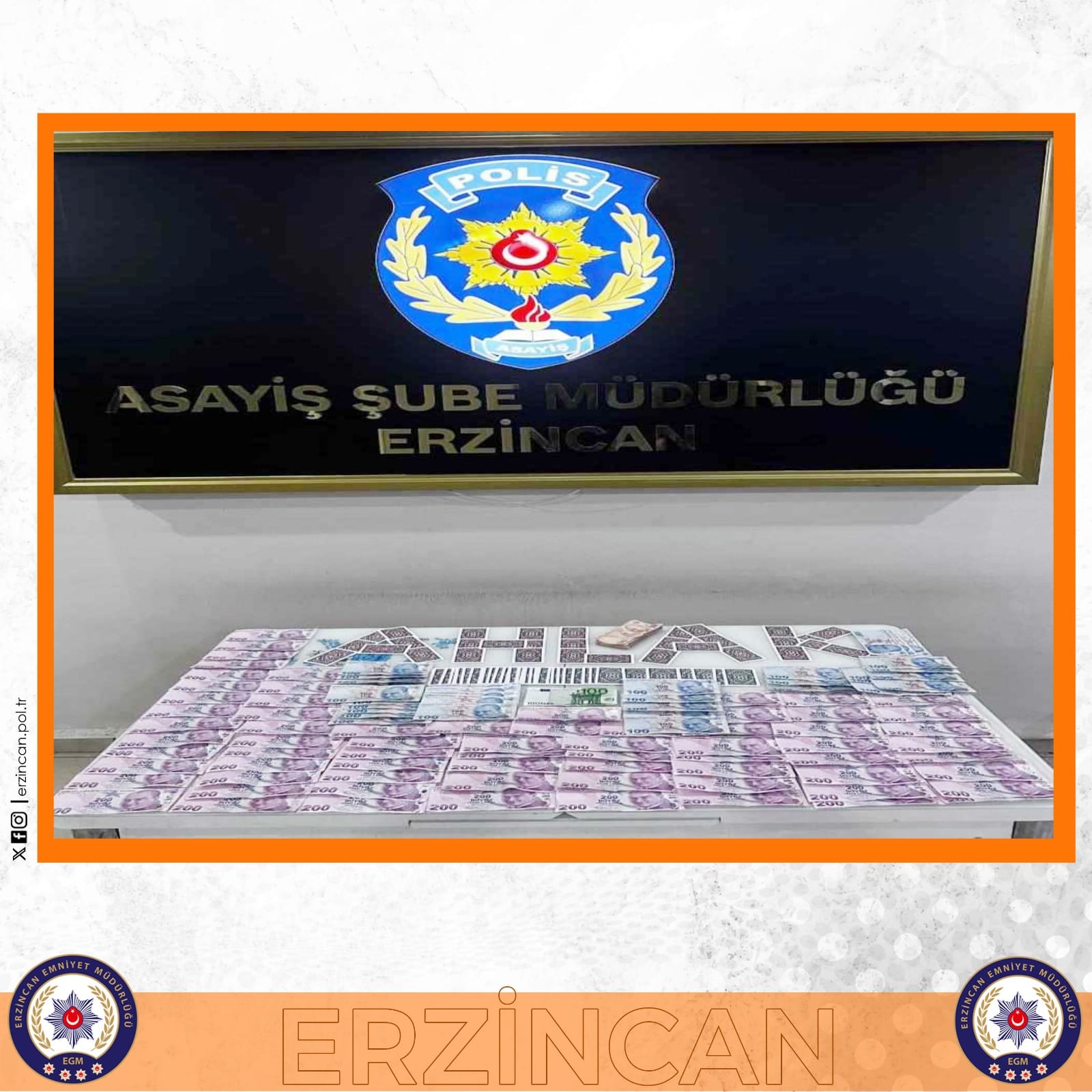 Erzincan Polisi kumar oynanan yerlere karşı yaptığı çalışmalarda 1 şüpheli