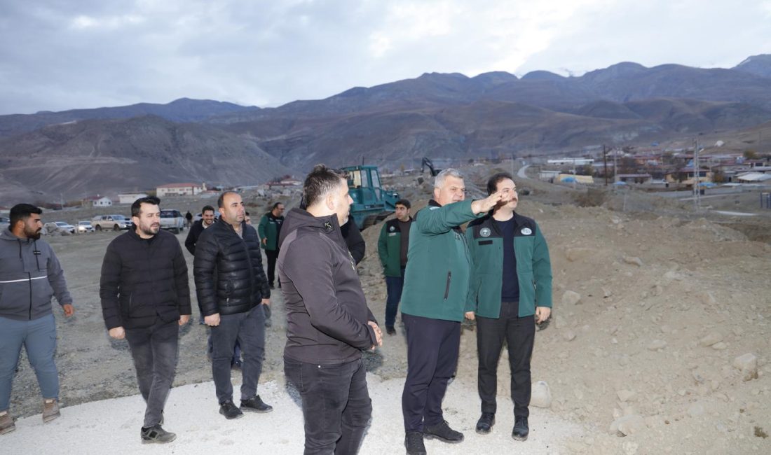 Erzincan’da yapımı devam eden ve tamamlanan projeleri yerinde inceleyen 8.