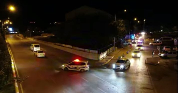 Erzincan İl Emniyet Müdürlüğü koordinesinde 17 ekip 60 personelin katılımıyla