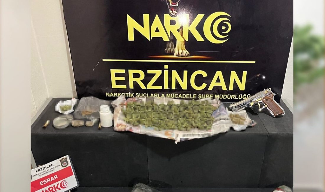 Uyuşturucu ile mücadelesini aralıksız sürdüren Erzincan Polisi Sokak satıcılarına yönelik