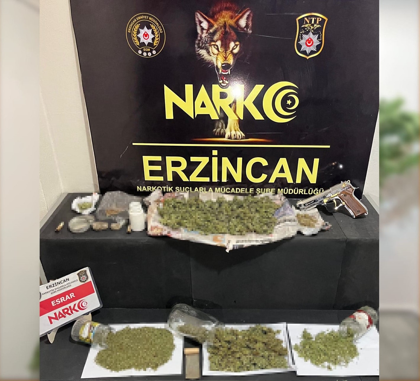 Uyuşturucu ile mücadelesini aralıksız sürdüren Erzincan Polisi Sokak satıcılarına yönelik