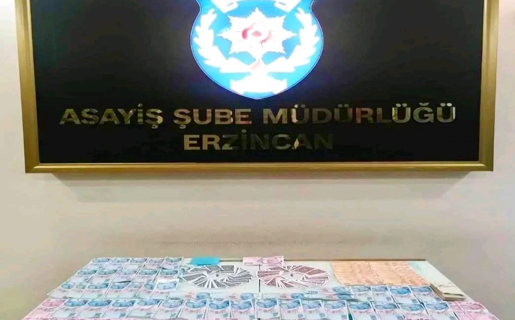 Erzincan’da kumar oynayan 3 kişi ile bu kişilere yer temini