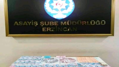 Erzincan’da kumar oynayan 3 kişi ile bu kişilere yer temini