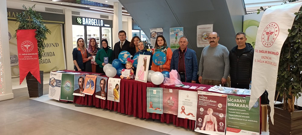 Dünya Diyabet Günü etkinlikleri kapsamında Erzincan İl Sağlık Müdürlüğü Halk