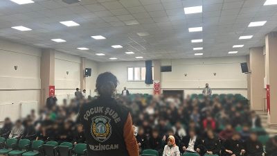 Erzincan İl Emniyet Müdürlüğü Çocuk Şube Müdürlüğü koordinesinde planlanan bilgilendirme