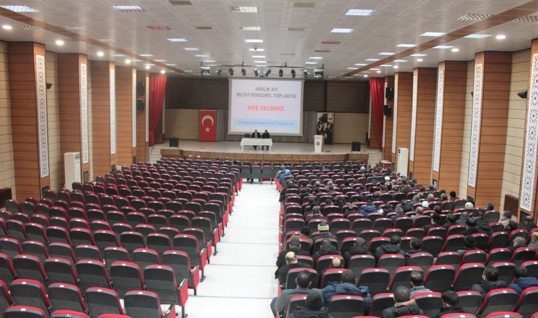 Erzincan İİ Müftü vekili Medet Şahin başkanlığında Aralık ayı mutat
