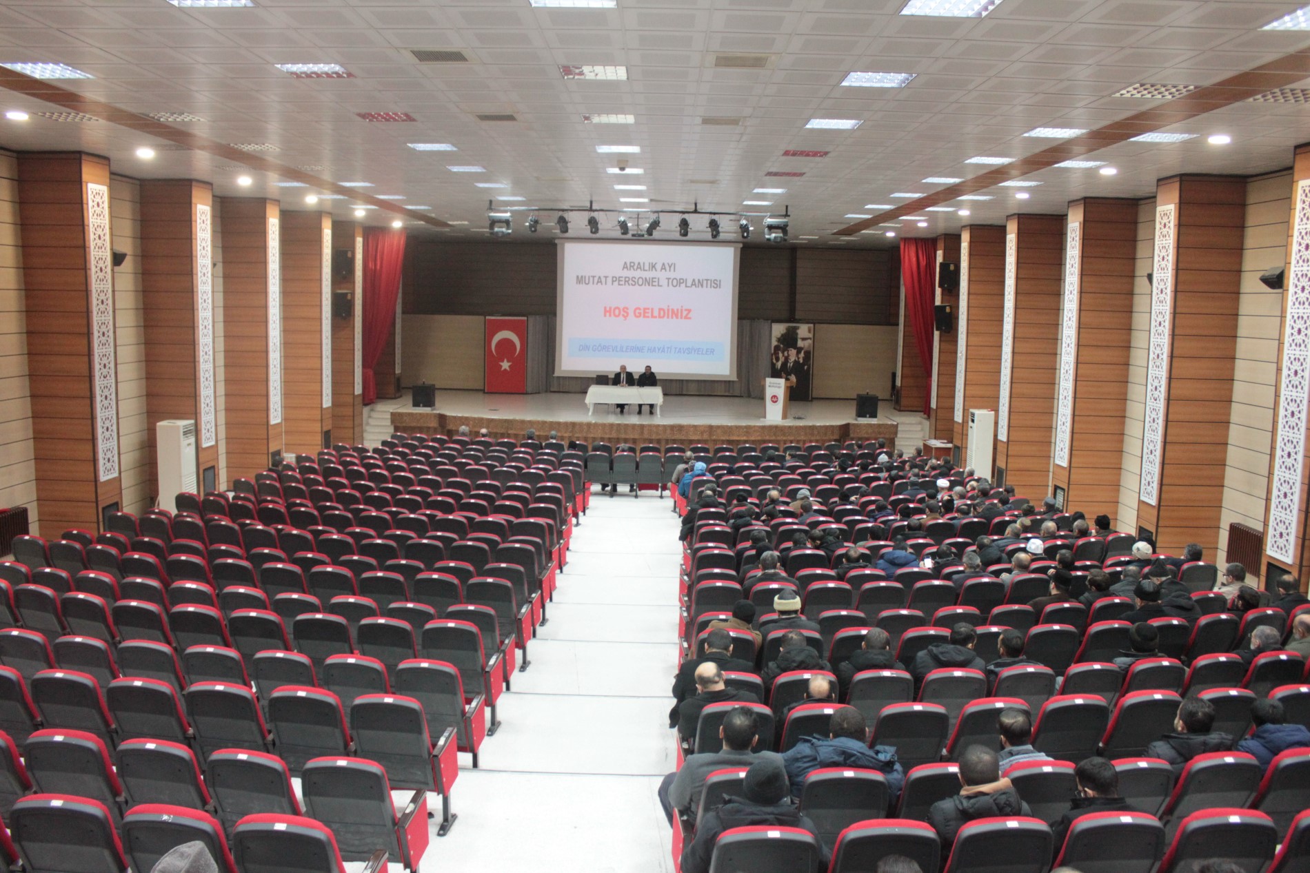 Erzincan İİ Müftü vekili Medet Şahin başkanlığında Aralık ayı mutat