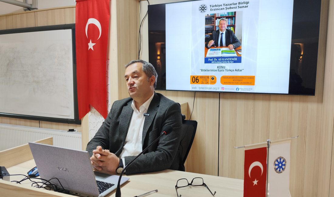 6 Aralık 2024 Cuma akşamı Yazarlar Birliği Erzincan Şubesinin konuğu
