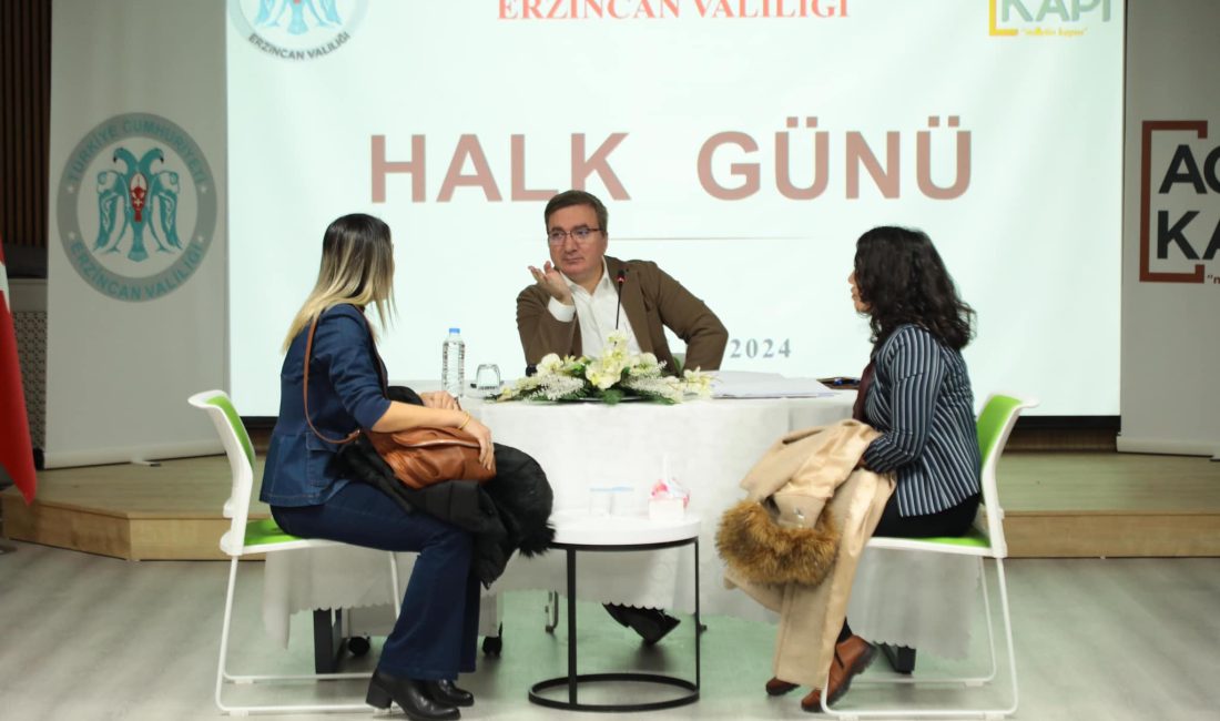 Erzincan Valisi Hamza Aydoğdu, vatandaşların sorunlarını ve taleplerini doğrudan dinlemek