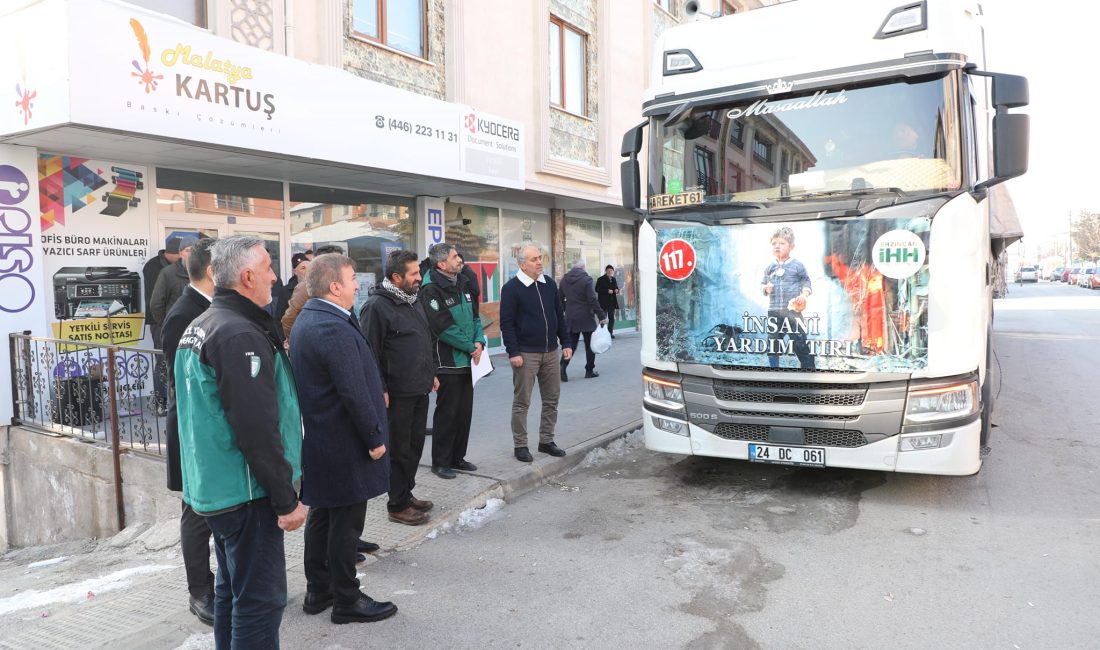 Erzincan İHH İnsani Yardım Derneği, Suriye’deki mağdur ailelere ulaştırılmak üzere