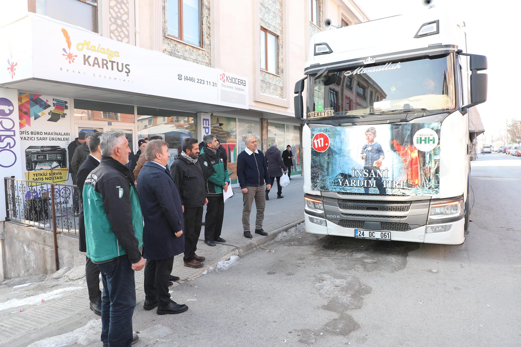 Erzincan İHH İnsani Yardım Derneği, Suriye’deki mağdur ailelere ulaştırılmak üzere