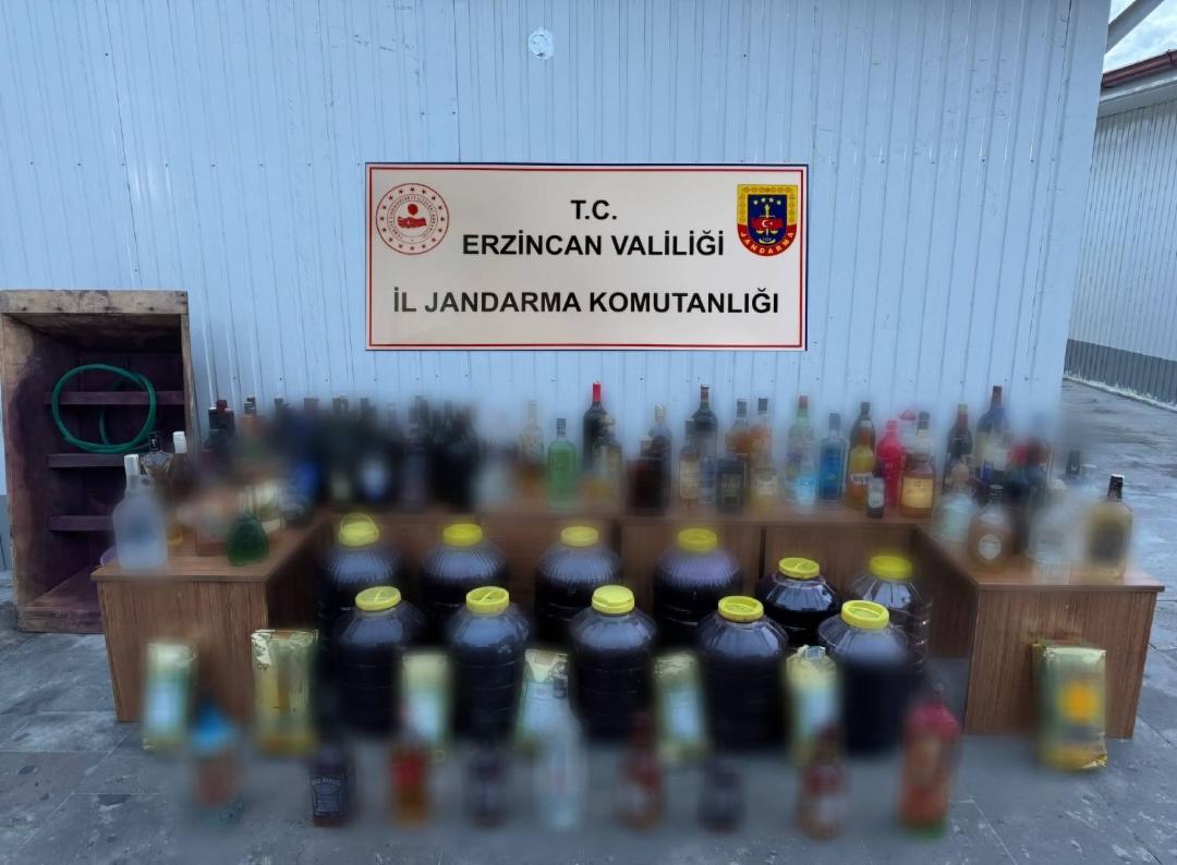 Türkiye genelinde yürütülen Kaçak/Sahte Alkollü İçki Uygulaması kapsamında Erzincan Valiliği