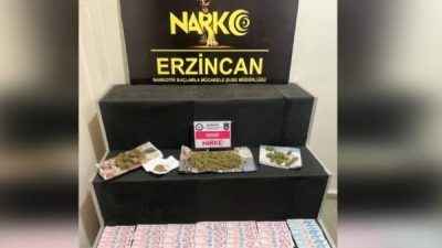 Uyuşturucu ile mücadelede sokak satıcılarına yönelik Erzincan polisi gerçekleştirdiği operasyonda