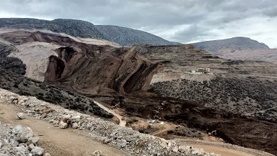 Erzincan'ın İliç ilçesi Çöpler köyü mevkiindeki altın madeninde liç işleminden