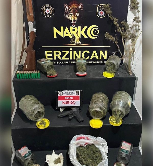 Uyuşturucu ile mücadelesini aralıksız sürdüren Erzincan Polisi, "Uyuşturucu Madde Ticareti