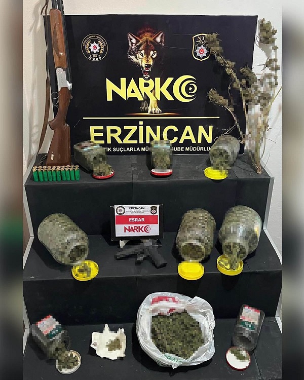 Uyuşturucu ile mücadelesini aralıksız sürdüren Erzincan Polisi, "Uyuşturucu Madde Ticareti