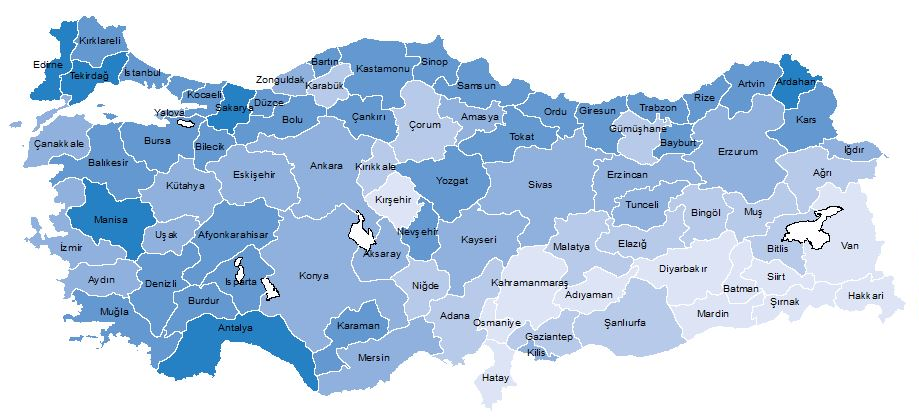 Gayrisafi Yurt İçi Hasıladan 2023 yılında en yüksek payı yüzde