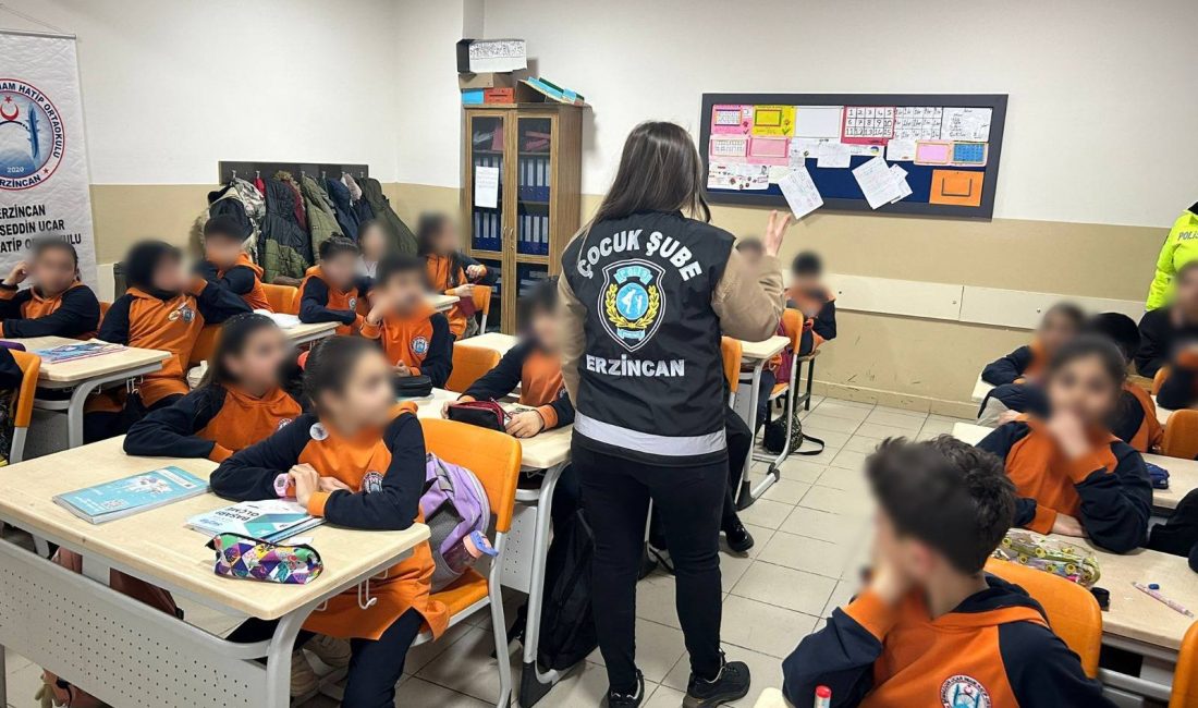 Erzincan İl Emniyet Müdürlüğü, Çocuk Şube Müdürlüğü koordinesinde Trafik Tescil