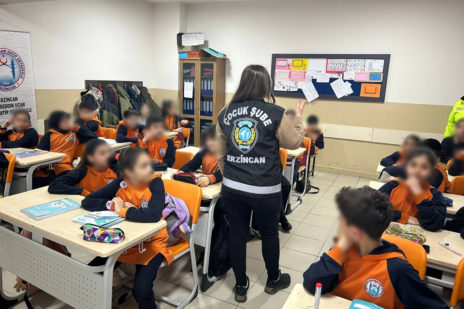 Erzincan İl Emniyet Müdürlüğü, Çocuk Şube Müdürlüğü koordinesinde Trafik Tescil