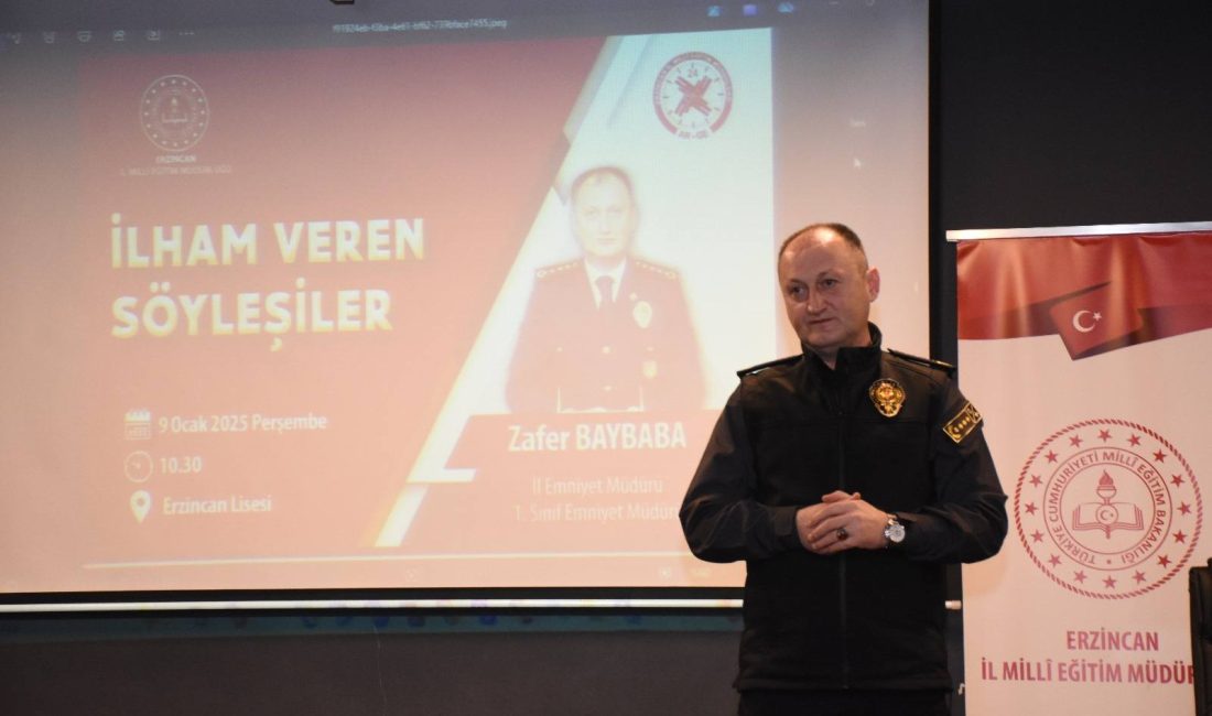 Erzincan İl Milli Eğitim Müdürlüğü koordinesinde "İlham Veren Söyleşiler" projesi
