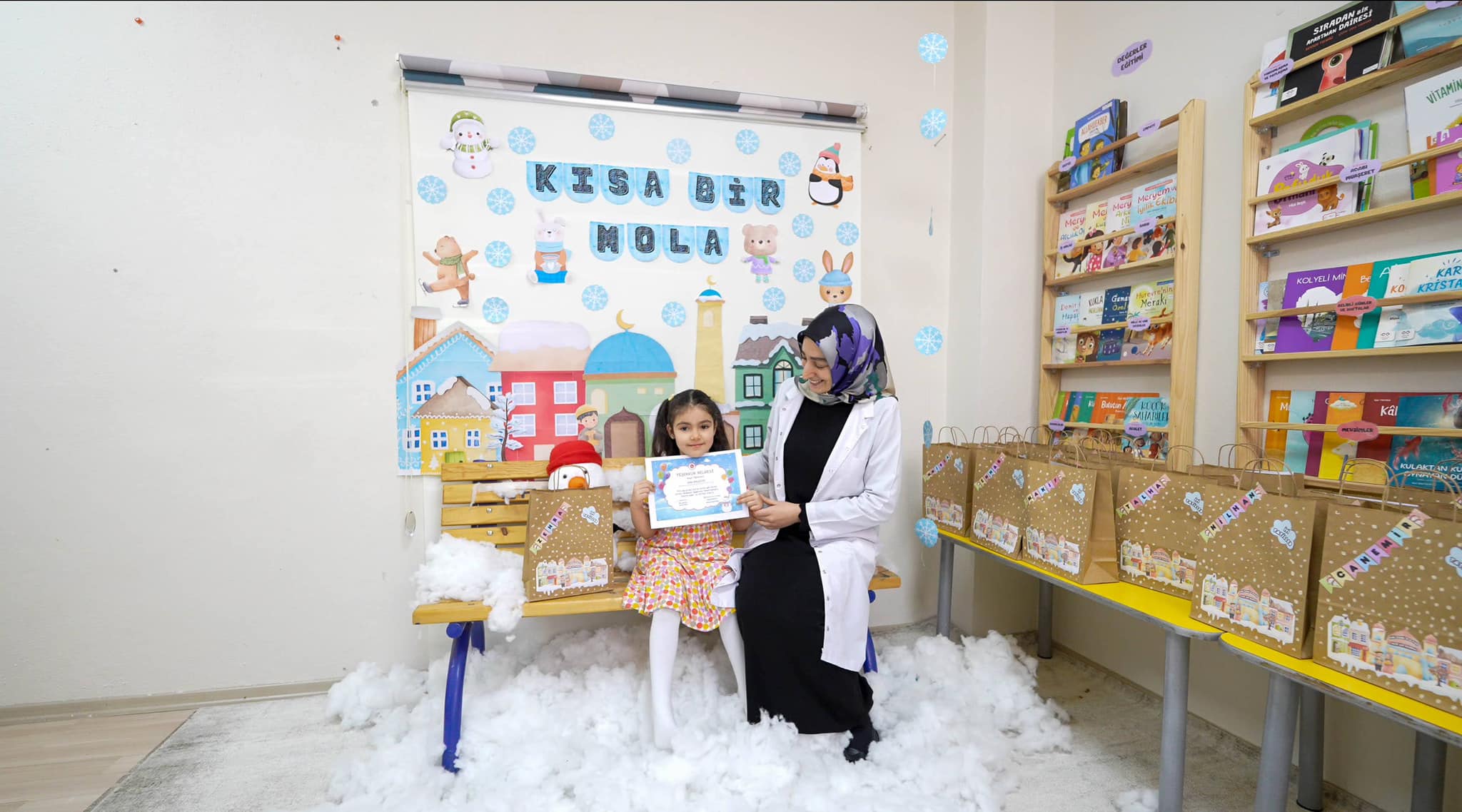 Diyanet İşleri Başkanlığı’nın 4-6 Yaş Kur’an Kursları’nda öğrenim gören minikler,