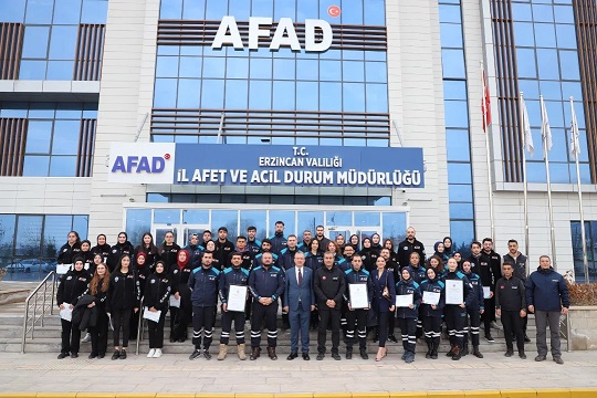 Erzincan Binali Yıldırım Üniversitesi (EBYÜ) ACAR Gençlik Kulübü, AFAD organizasyonunda