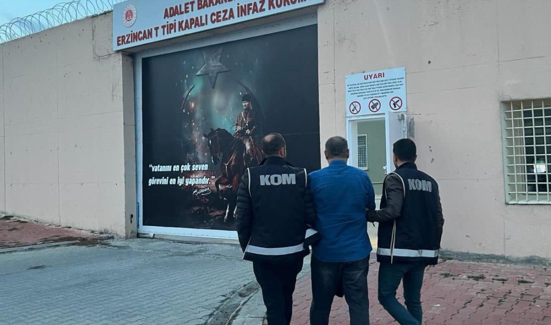 Erzincan Polisi araması bulunan şahıslara yönelik yaptığı operasyonlarda 71 yıl