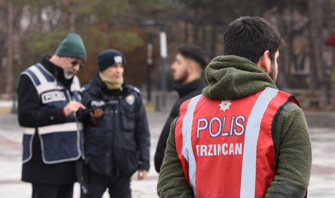 Erzincan İl Emniyet Müdürlüğü koordinesinde 13 ekip 66 personelin katılımıyla