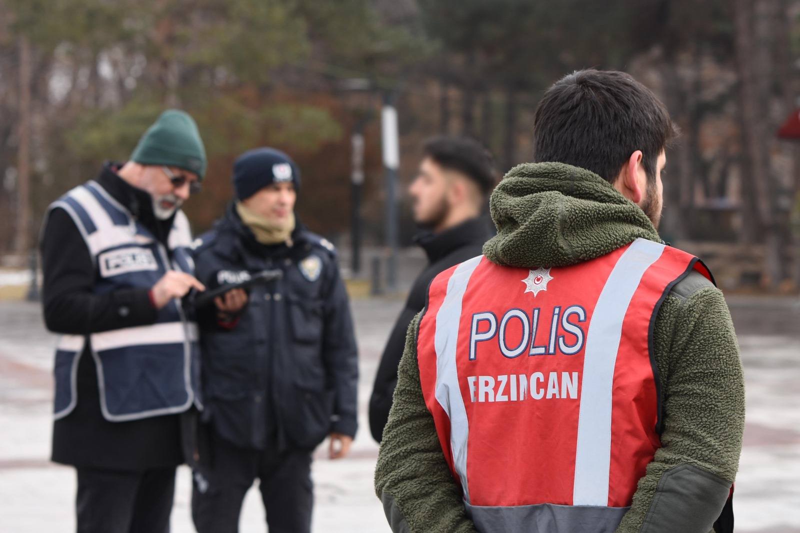 Erzincan İl Emniyet Müdürlüğü koordinesinde 13 ekip 66 personelin katılımıyla