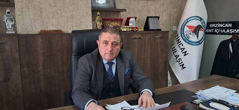 Erzincan Kent içi Ulaşım Kooperatifi Yönetim Kurulu başkanı Mehmet Albayrak