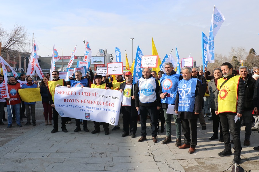 Erzincan’da memur ve memur emeklilerine 2025 yılı için yüzde 11,54