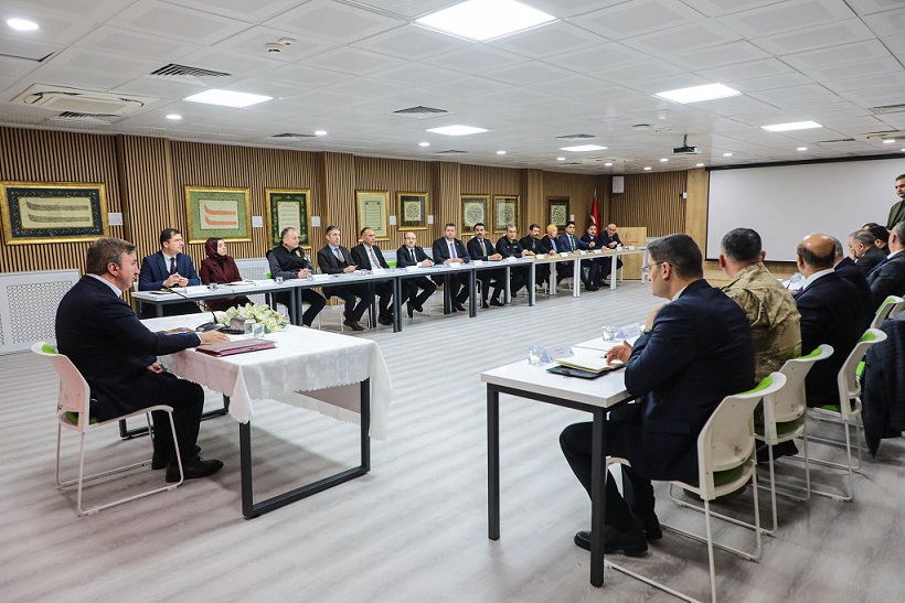 Erzincan Valisi Hamza Aydoğdu başkanlığında, vali yardımcıları ve birim amirlerinin